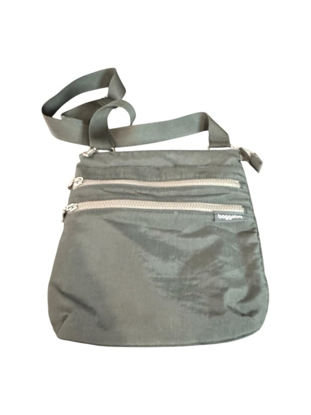 Baggalini Gray Adjustable Crossbody Classic Purse Bag